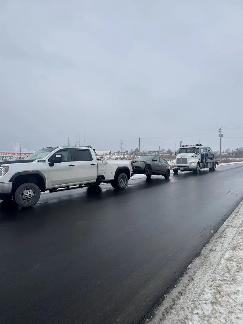 Flatbed towing